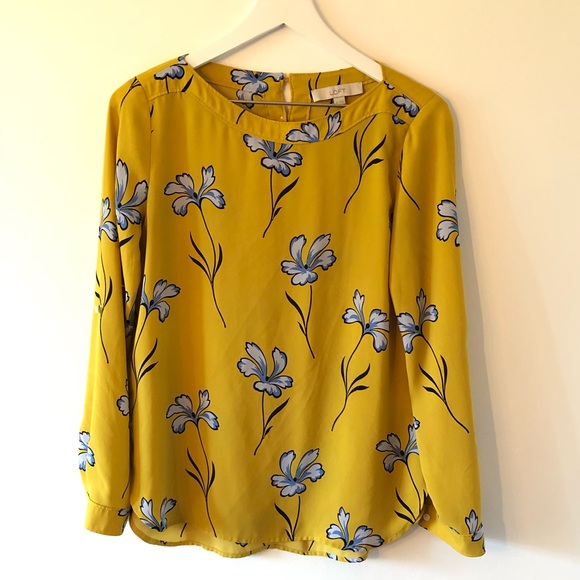 LOFT Tops - LOFT Floral Blouse Long Sleeve